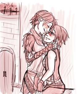 im not happy at all with this but femslash febuary HOORaHH ??? //sobs