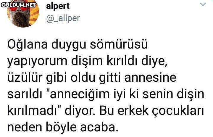 alpert @_allper Oğlana...