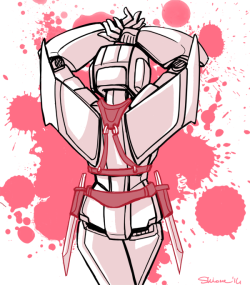 skywarpscrayons:  evilhasnever:  I found some leather harnesses/weapon holsters on etsy and not even ten seconds later I was furiously opening Photoshop to draw a bloody Starscream pinup.  …I spent an inordinate amount of time drawing his butt.  Also,