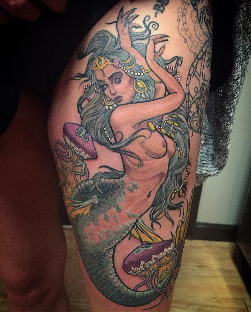 galakticbabe:  1337tattoos:   Derek Joseph Livezey  I so appreciate how realistic
