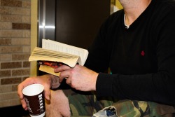 thepeopleofmontreal:  Sitting on a bucket instead of a chair, near the entrance of the Atwater metro station Francis was passively reading a book. Like many of the homeless people I have interviewed Francis isn’t from Montreal. He was born and raised