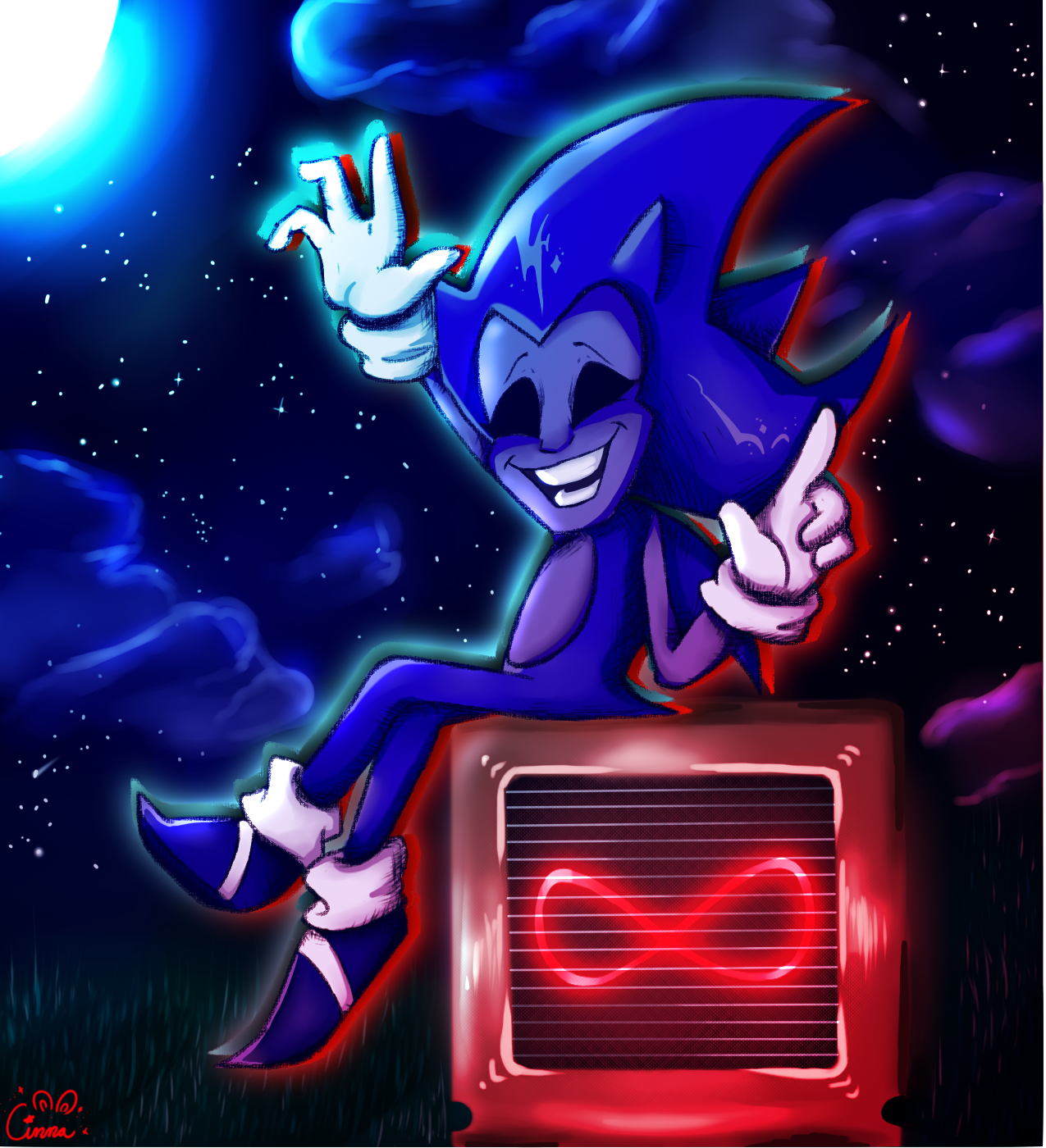 Dry Your Tears With The Electric Fan — jaja majin sonic, estaba