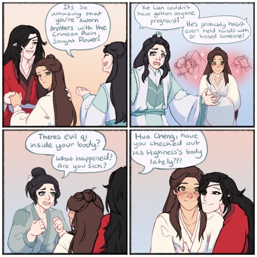 Shi Qingxuan Is My Babygirl, But Sometimes I Think It'd Be Better For Xie Lian's Health If He Just Stopped