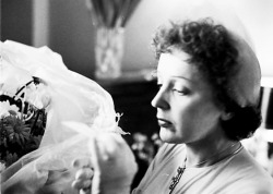 Wehadfacesthen:  Edith Piaf On The Day Of Her Wedding To Jacques Peals, 20 September