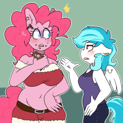 somescrub: lucidlarceny:   Squeaky: Dude, one day’s worth of exercise isn’t going to magically make you not fat, you know that, right? … Also you might wanna lay off the gingerbread ponies, they’re loaded with carbs. Pinkie: Cookies make me fat!?