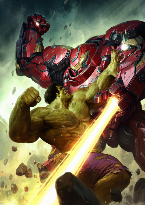 Hulk vs Hulkbuster Darren Tan  www.artstation.com/artwork/Ler4DA