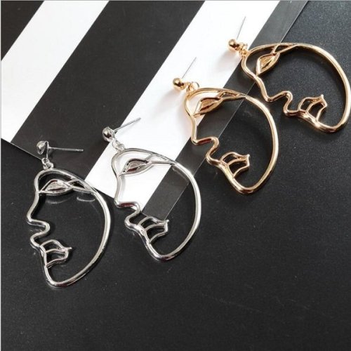 ihellofebruary: Fashion Exaggerated Abstract Human Face EarringsCheck out HERE20% OFF coupon code： t