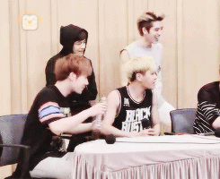 eteru:  Sunggyu stood up and his chair spun a diff direction so Myungsoo fixed it