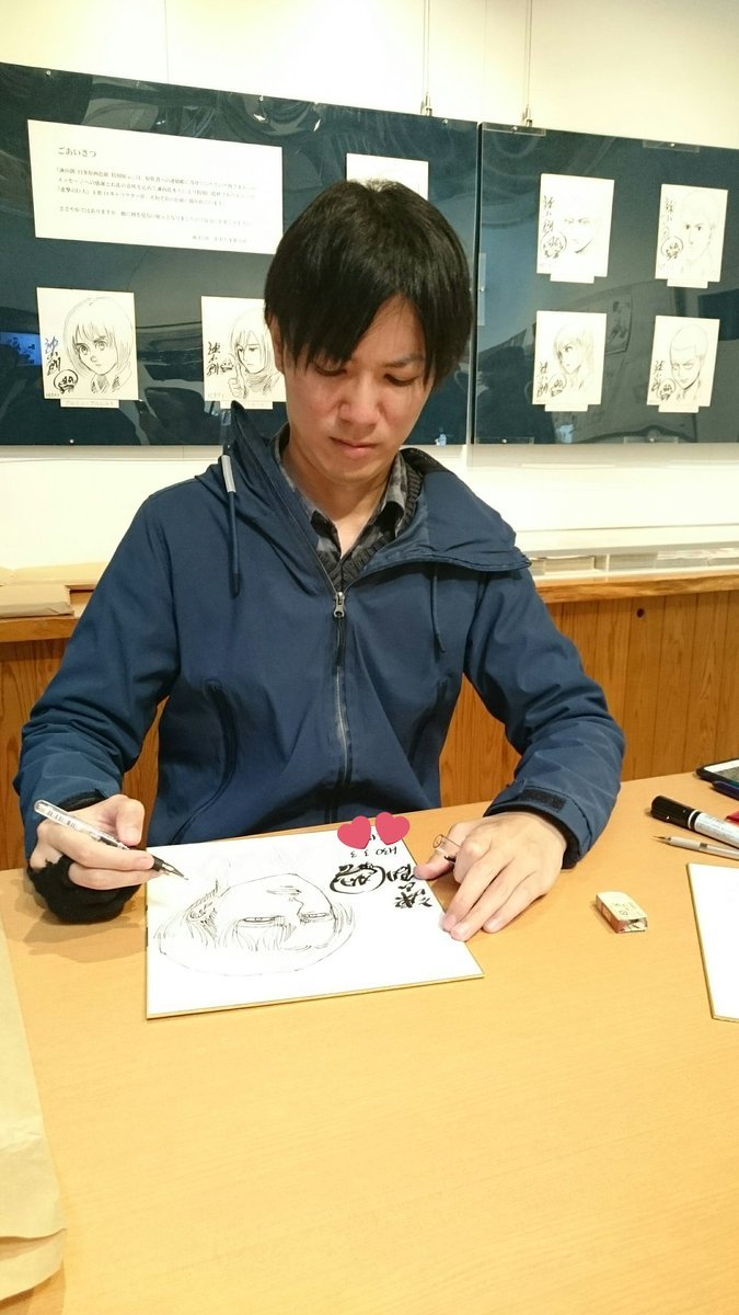 snknews:  Isayama Hajime Holds Autograph &amp; Q&amp;A Session in Oyama,