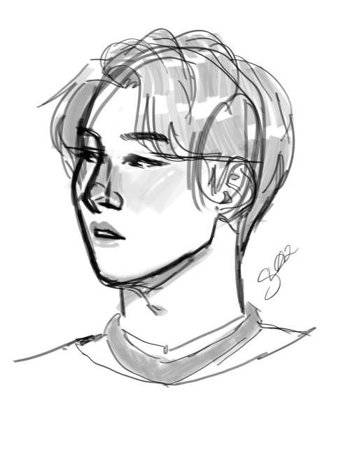 Hobi Sketches Bc Hes The Prettiest
