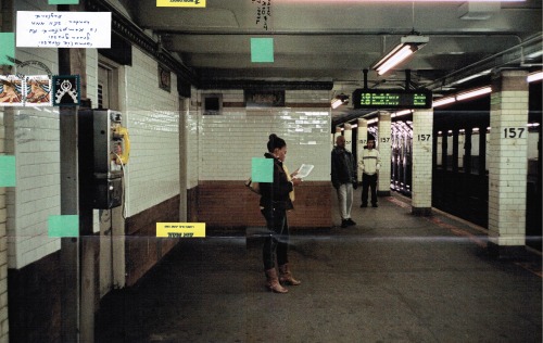  Moyra Davey.  Subway Writers, 2011/14.   