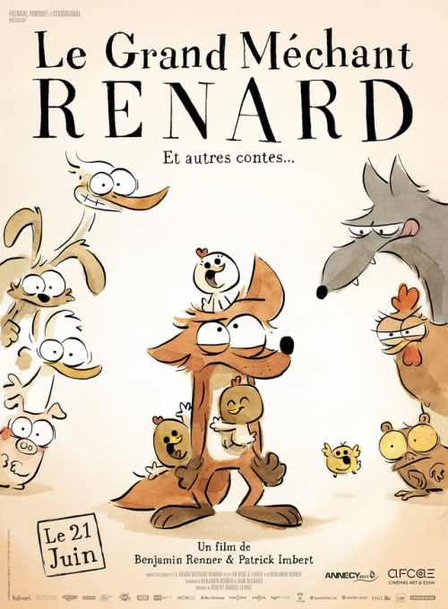 ca-tsuka:  Official poster and new pictures of “The Big Bad Fox, and other tales” (Le Grand Méchant Renard, et autres contes) animated feature film by Benjamin Renner and Patrick Imbert (Ernest & Celestine). Here’s something to look forward