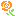 Pixel art of an orange rose