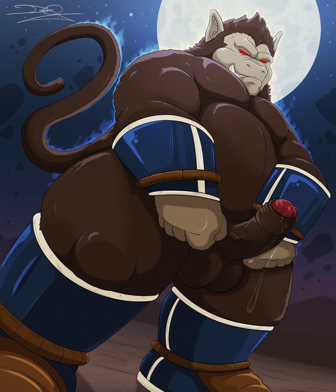 damingo:  Commission I did for Phredeon. Barely any Oozaru rule 34 out there :pThere