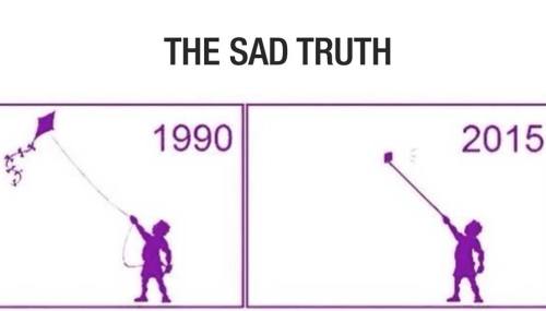 agedraider:  tkmk:the sad truth: the average kite is at least five times smaller in 2015 than it was in 1990. how are children supposed to enjoy the whimsical fun of watching these simple flying apparatuses fight and dance with the wind when modern kites