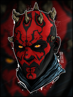 tiefighters: Darth Maul  Art by  Oleg Bright   