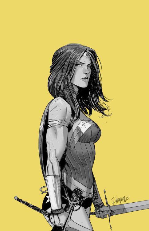 youramazonsister: Wonder Woman Yellow by Dan-Mora Such amazing work from Dan! He was the one who mad