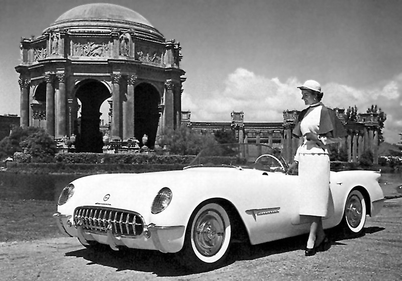 20th-century-man:  Advertising photos of the 1953 Chevrolet Corvette. 
