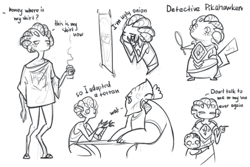 midsaneart:Pile of sketches for no reason