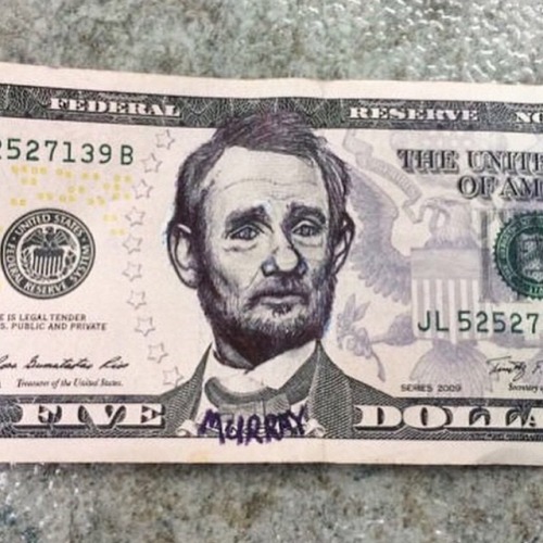 Five dollar bill Murray.