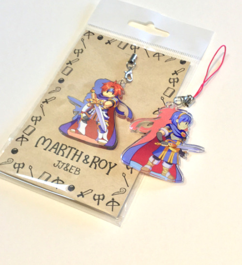 Double sided Smash bros charms we sold at smash! The Lucas and Ness in particular turned out really 