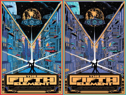 Private commissioned The Fifth Element prints. Regular & variant.