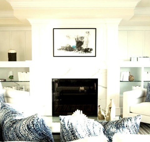 Beach Style Living Room - Living RoomExample Of A Mid-sized Beach Style Formal And Open Concept Living