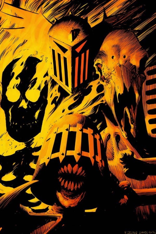 ungoliantschilde:  the Dark Judges, by Frazier Irving.