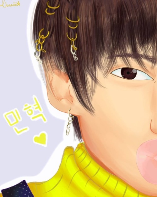 Lq Drawing For Minhyuk's Bday / Desenho Corrido Pro Aniversrio Do Min~ Inspirado Na Era Fighter #1103minhyukday