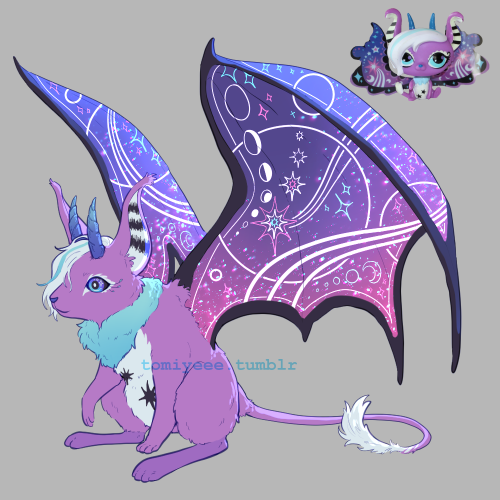aaaaand my other fav lps fairy was very unsure what animal to base this one off of..ended up going w