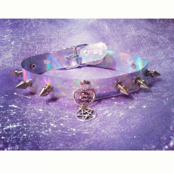 bombisbomb:  Holographic Pentagram Choker