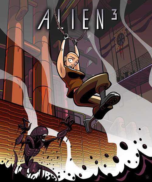 aliensandpredators:  heroine-addiction:  Ellen Ripley by Ïve Bastrash.  Whoa 