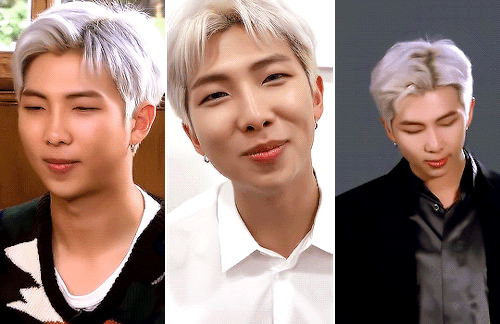 NAMJOONS BIRTHDAY COUNTDOWN: 27 DAYS TO 27 (with @kkulmoon ): DAY 11: Namjoon + Platinum Blonde Hair[cr.