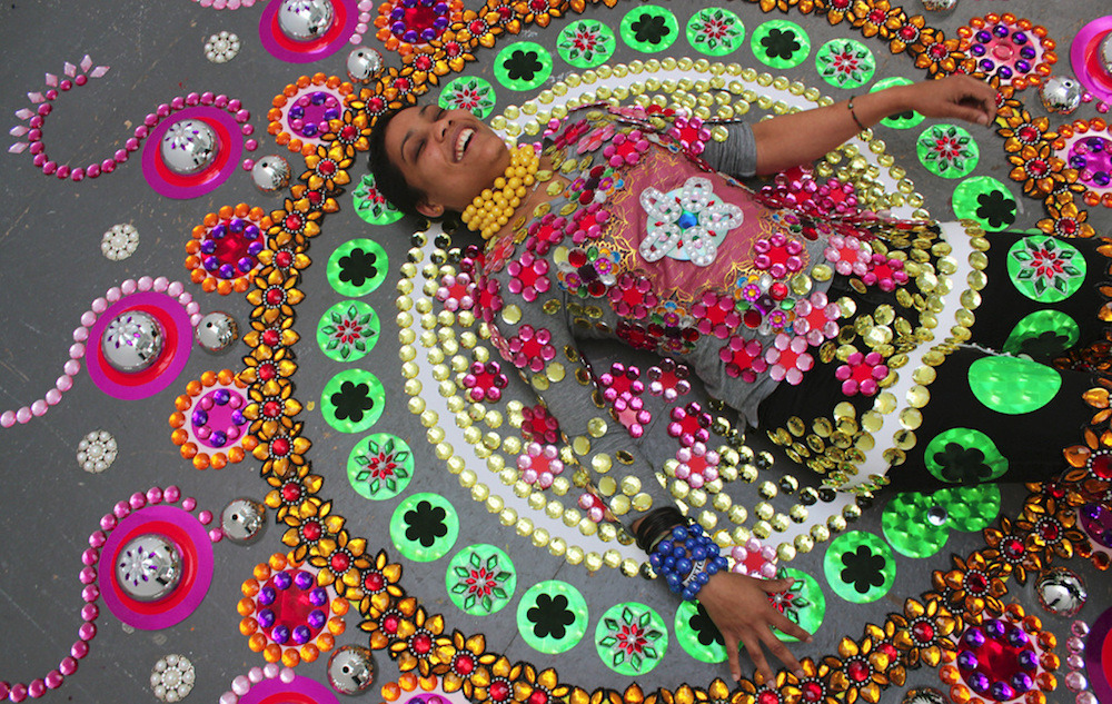 itscolossal:  New Ornate Kaleidoscopic Installations That Mimic Patterned Textiles