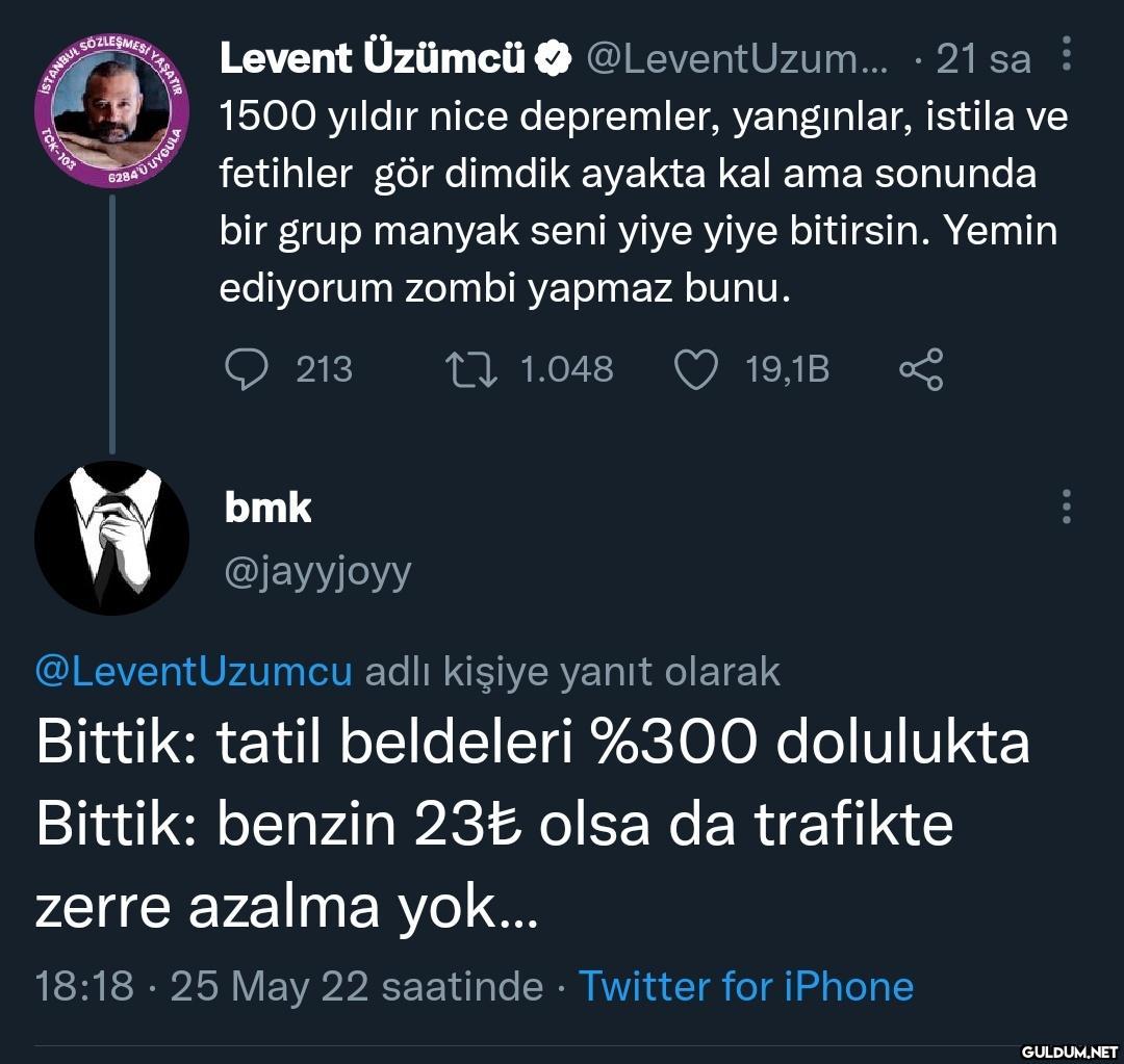 istatistik veriyor bir de...