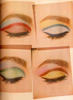 vintagefashionandbeauty:  Eye makeup in Vogue,