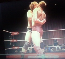 hotbulgingdudes:  Dean Ambrose kissing Daniel Bryan