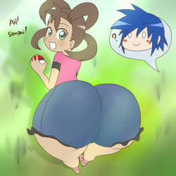 Asknikoh:  Shauna Is My Fave Pokegal. Those Shorts And Legs, That Adorableness, That