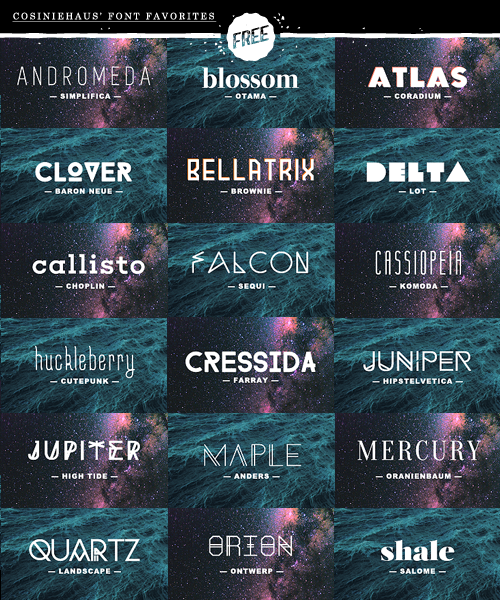 reshopheda:  I was looking for fonts recently and fell in love with many, so I figured I’d compile all my favorites. Some of them require a tweet or Facebook post to download. All credit goes to their respective makers.  SIMPLIFICA | OTAMA | CORADIUM