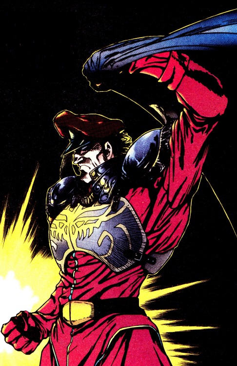 thecomicsvault:  M. Bison by Masaomi KanzakiStreet Fighter II #5 (Aug. 1994) 
