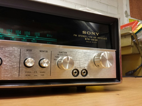 Sony STR-6036 FM Stereo / FM-AM Receiver, 1970