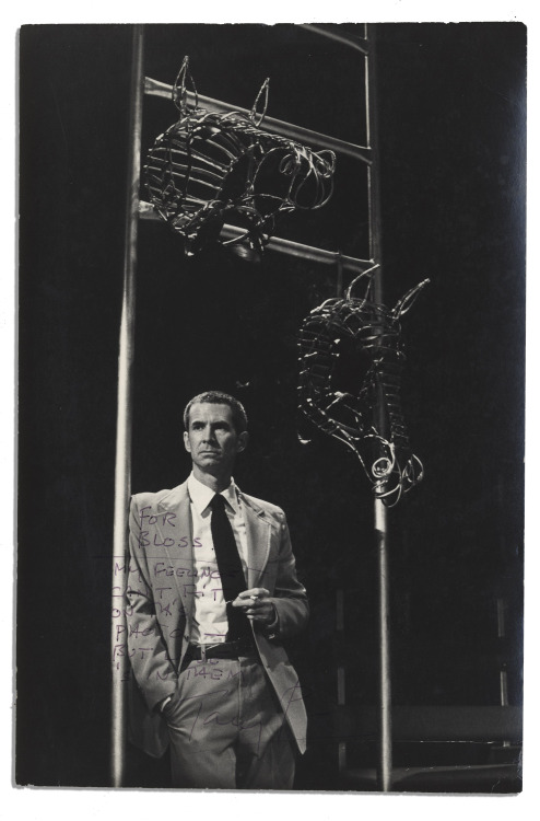 Anthony Perkins in a stage production of Equus in the role of Martin Dysart