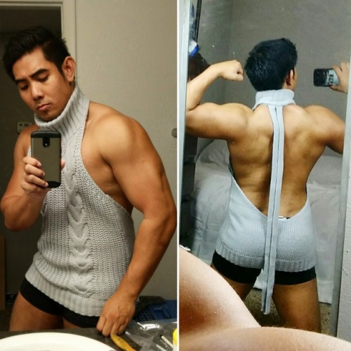 sugarskulldragon:  raekaytho:   My Instagram followers had been asking for me to wear a virgin killer sweater, so I caved and did lol  https://www.instagram.com/p/BRYjaIqlxcU/   This guy could probably wear fucking anything and I’d still be attracted