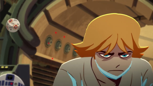 gffa:Some of my favorite micro-expressions from Luke’s lightsaber training in Galaxy of Adventures +