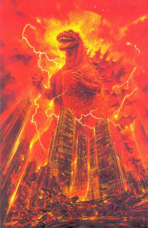 wani-ramirez:Godzilla movie posters by Noriyoshi Ohrai