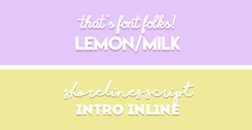 tobiohchan: Font Pack 003 by tobiohchan (see one &amp; two).This time I went with pairs of fonts tha