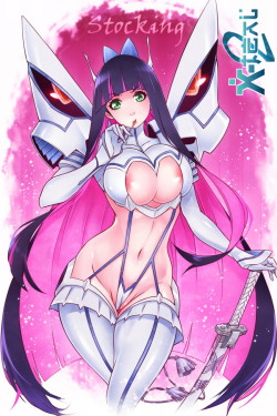 sweett666:  Stocking Wearing  ( Panty &amp; Stocking with Garterbelts ) Cosplay Satsuki Kiryuuin Junketsu  ( Kill La Kill )  By Crimglass Artist