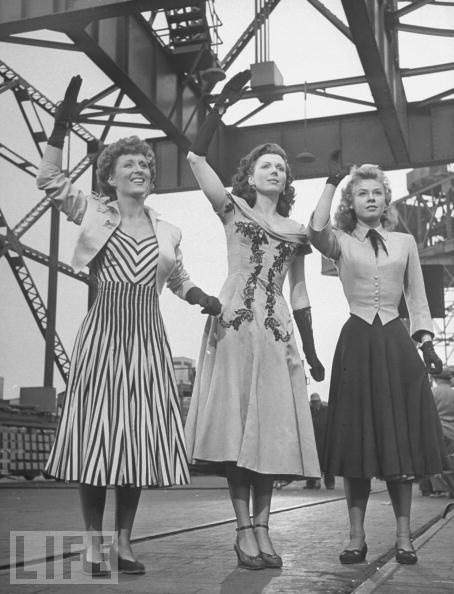 theyroaredvintage: Betty Garrett, Ann Miller, and Vera Ellen in “On The Town”, 1949.