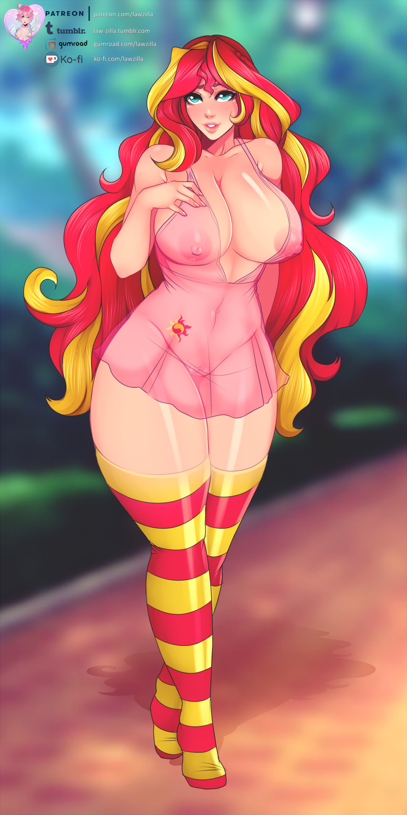 Finished humanized Sunset Shimmer commission for blackrider ^-^Hi-Res   all the versions