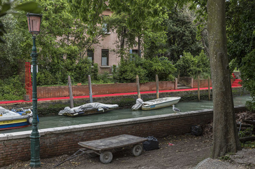 Unfolding Pavilion 2023
The Works
The Unfolding Pavilion’s most visible intervention was a large banner hung to the Lando Arch of Sant'Antonio di Castello. This was not by chance: the arch is the last surviving remnant of the former churches that...